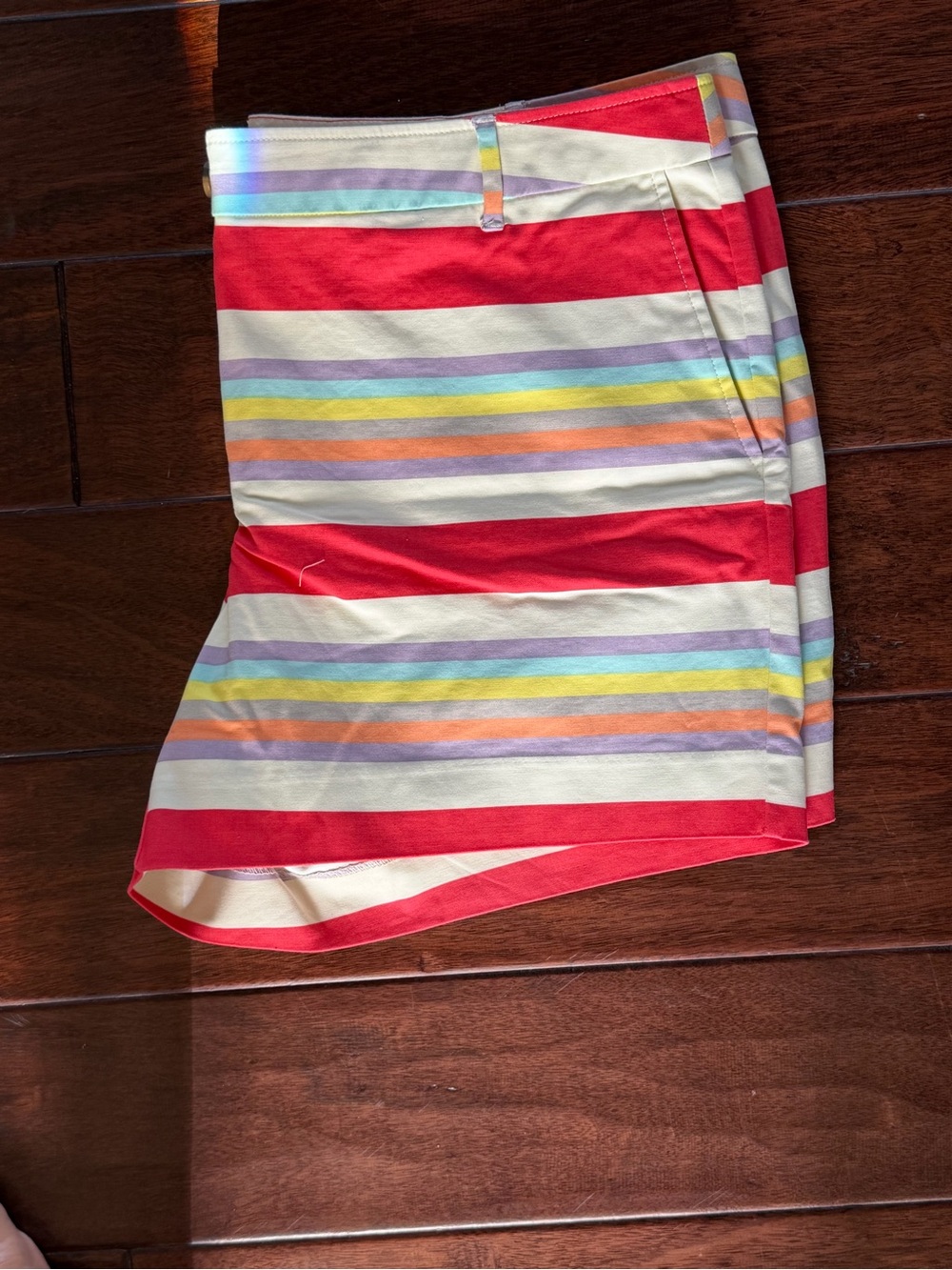 Boden Rainbow Stripe Shorts Size 14 R | Colorful Preppy Summer